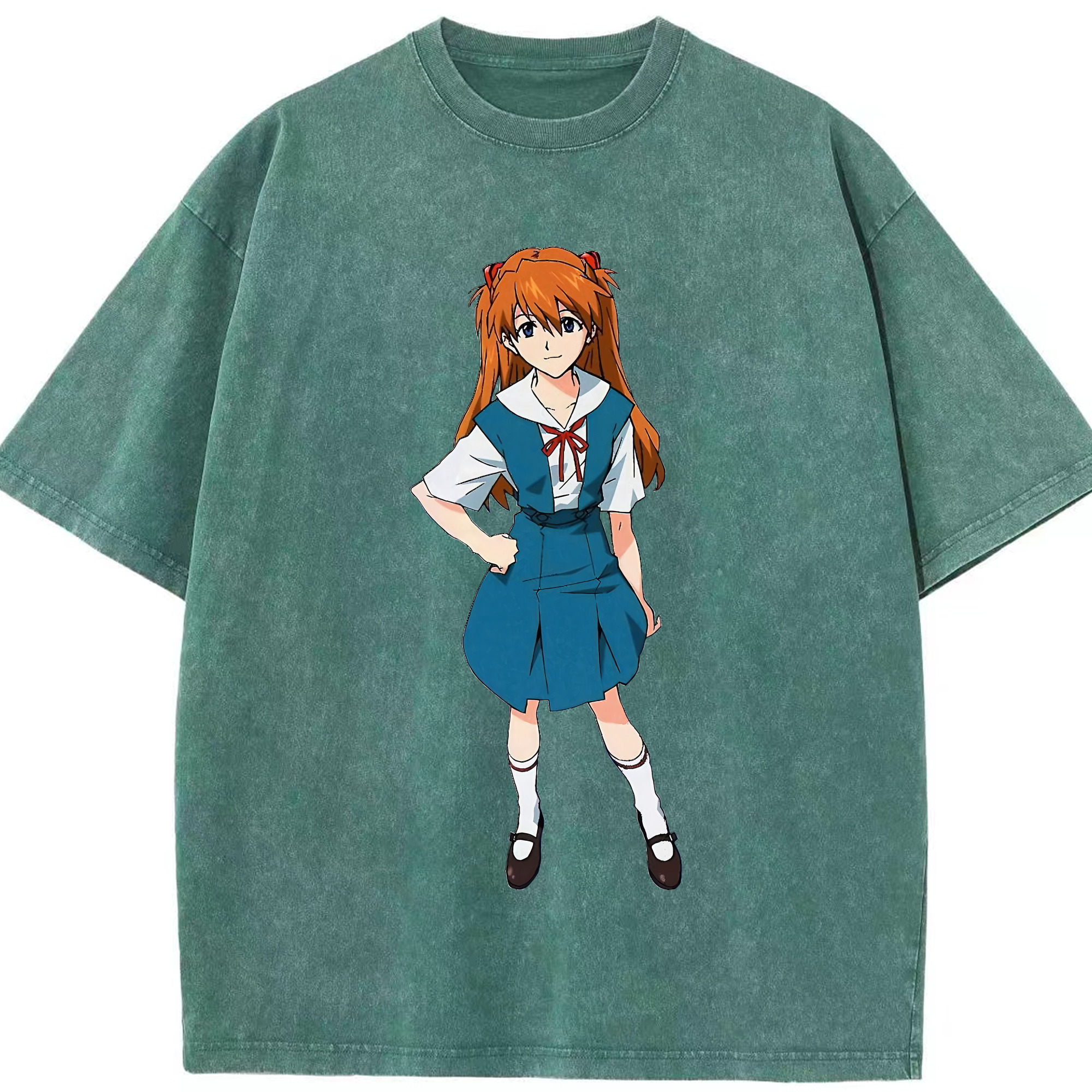 （画像用） EVA 新世紀エヴァンゲリオン 綿100% ヴィンテージ風 半袖Tシャツ（フロントプリント）